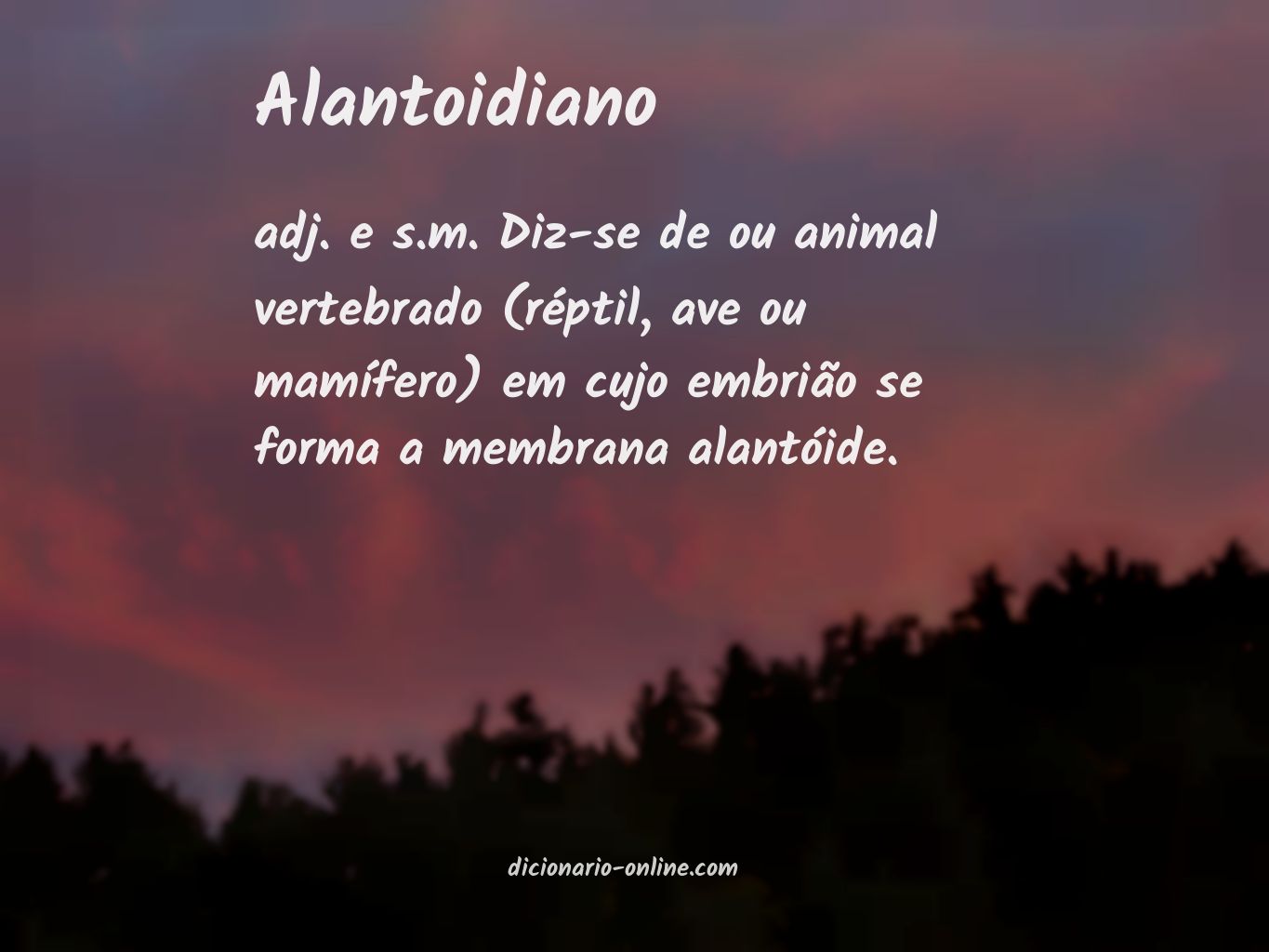 Significado de alantoidiano