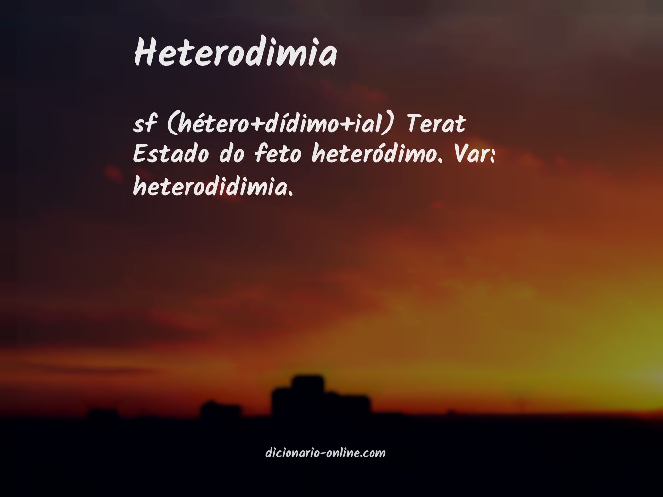 Significado de heterodimia