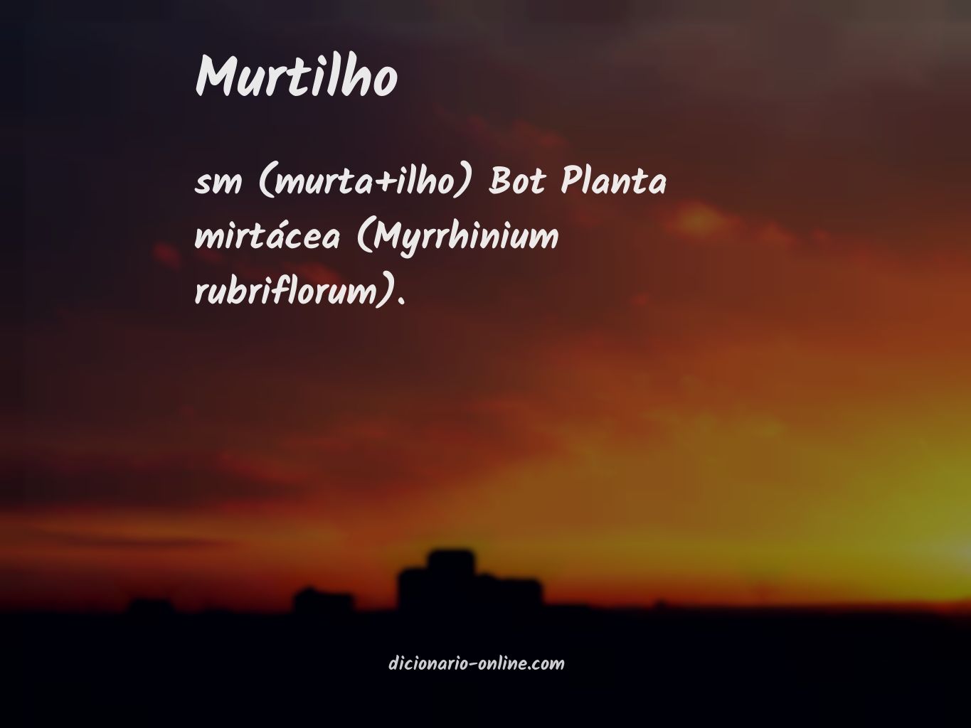 Significado de murtilho