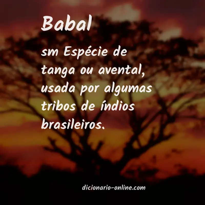 Significado de babal