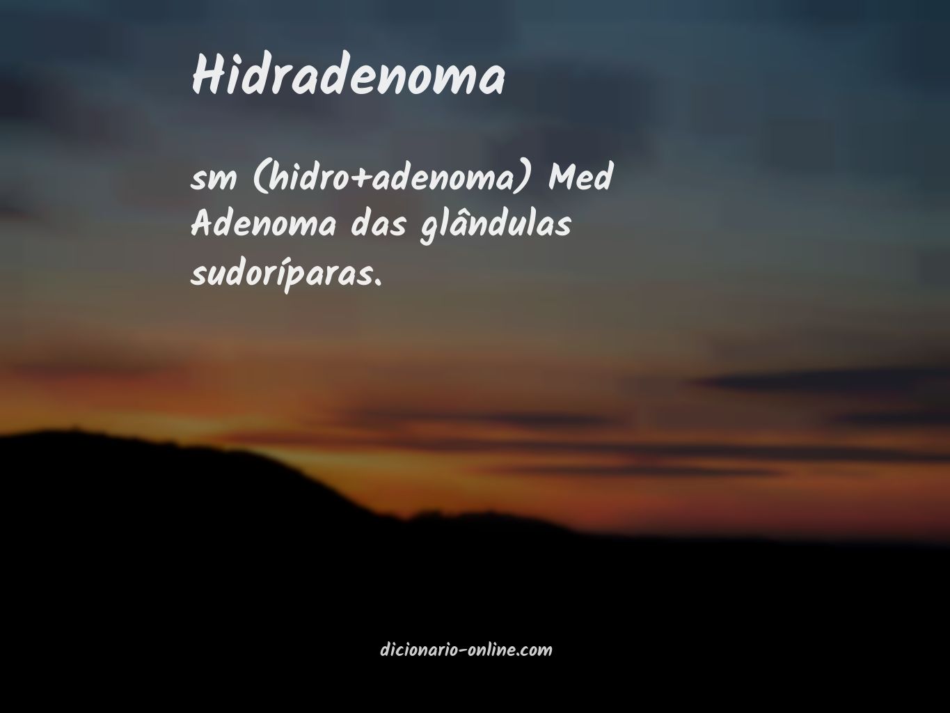 Significado de hidradenoma