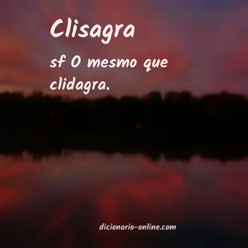 Significado de clisagra