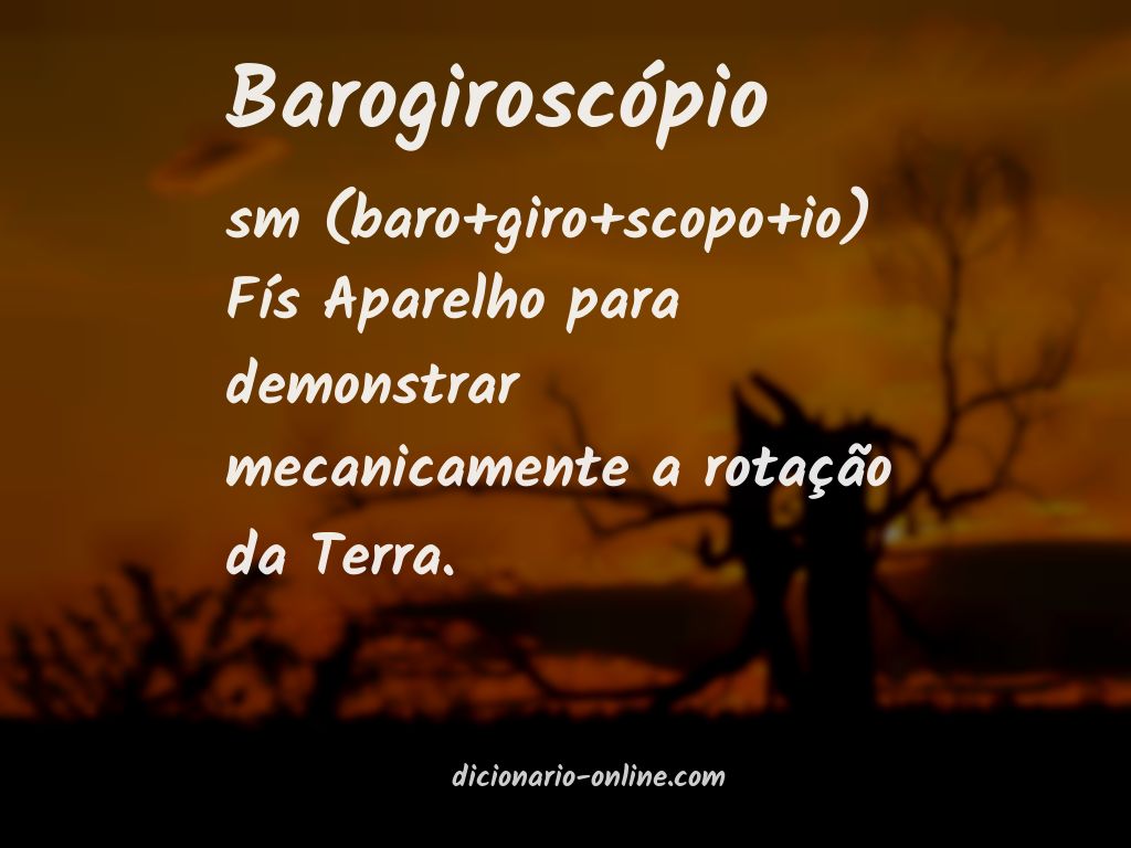 Significado de barogiroscópio