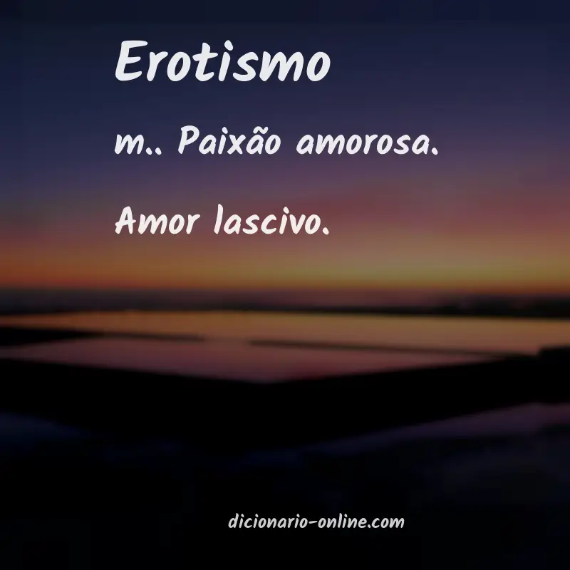 Significado de erotismo