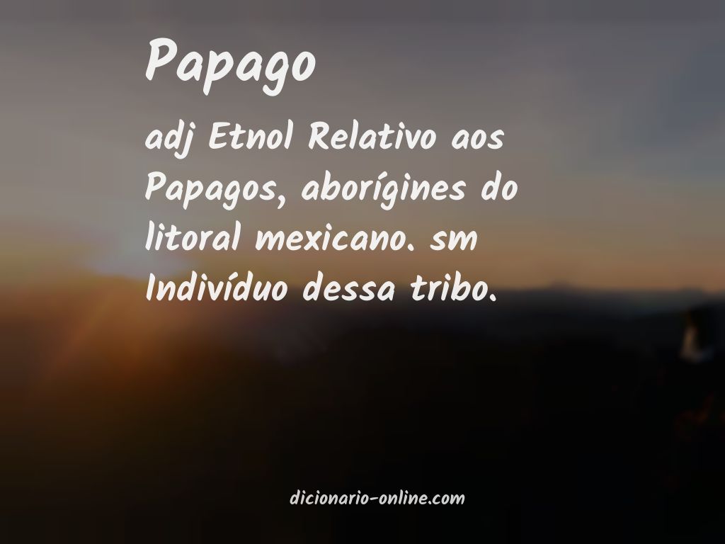 Significado de papago