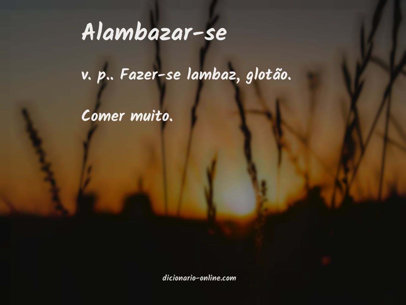 Significado de alambazar-se