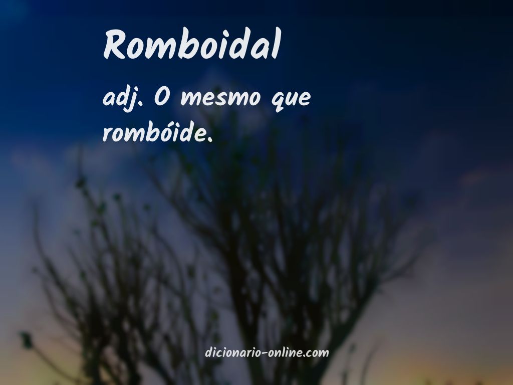 Significado de romboidal