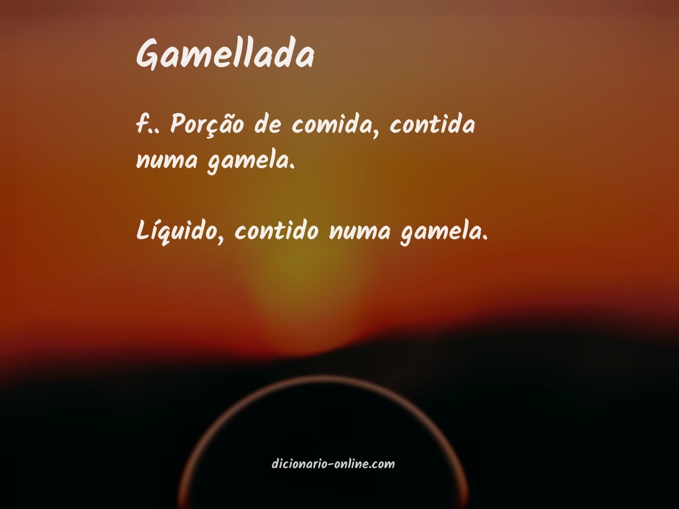 Significado de gamellada