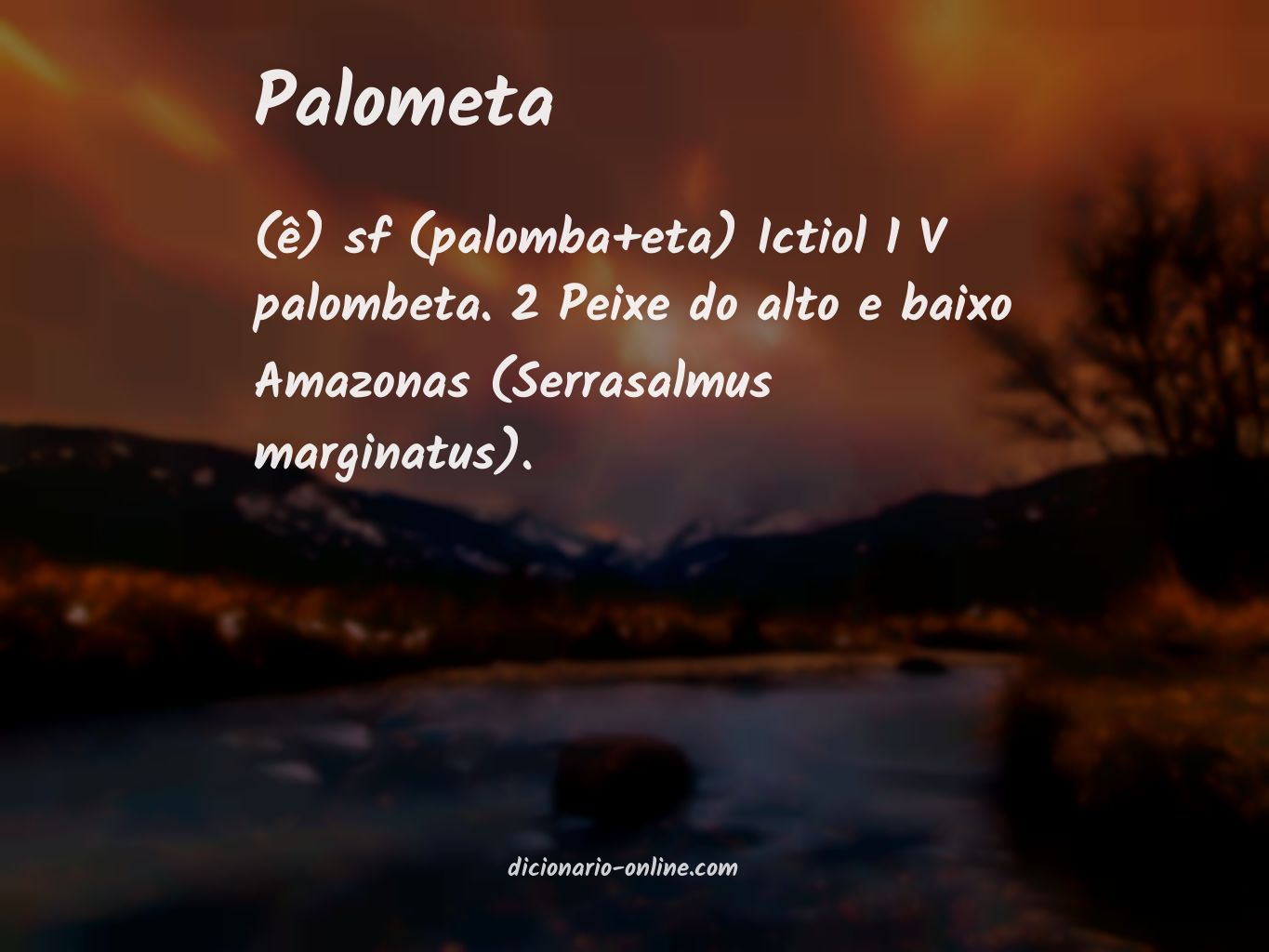 Significado de palometa