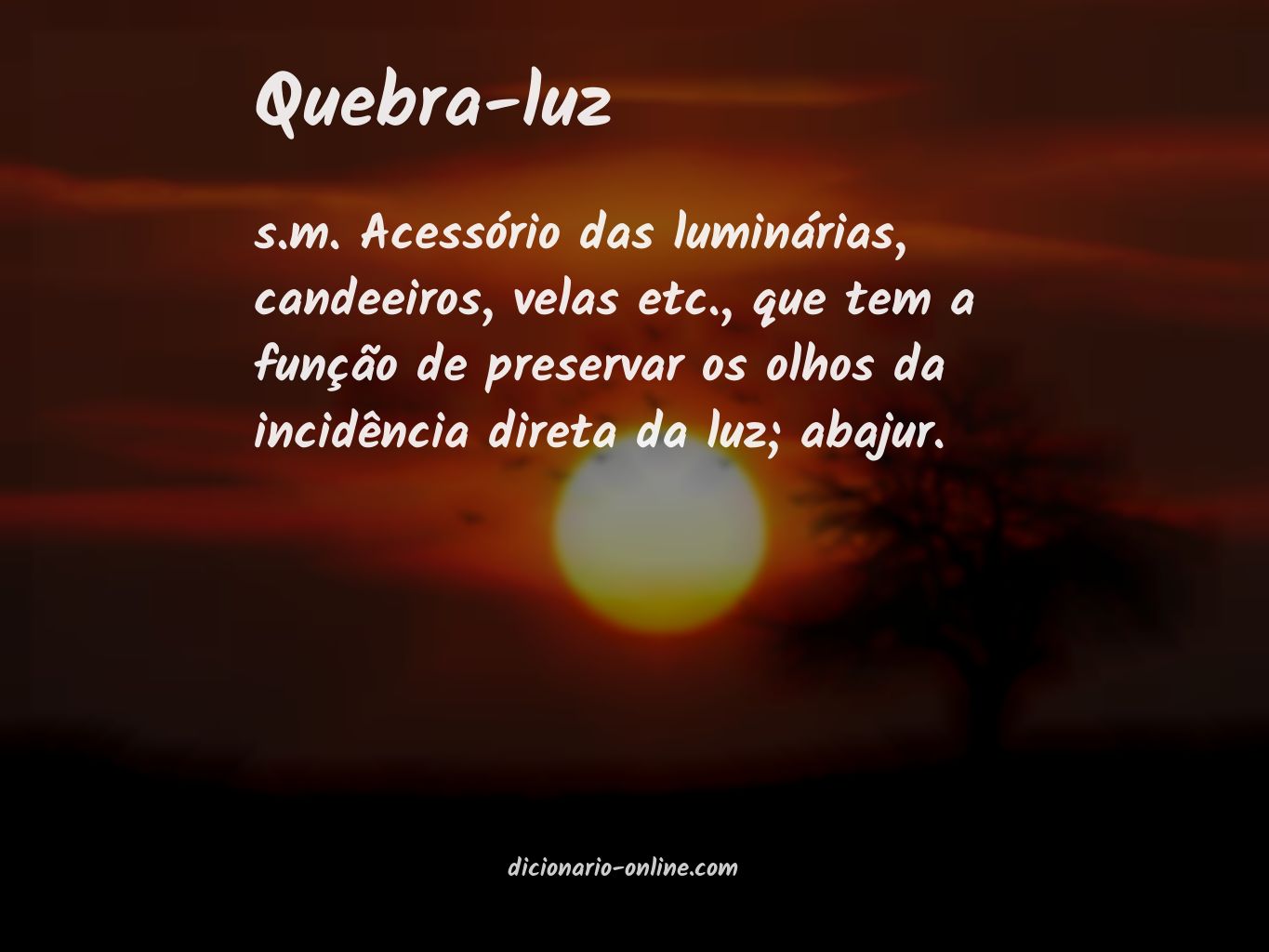 Significado de quebra-luz