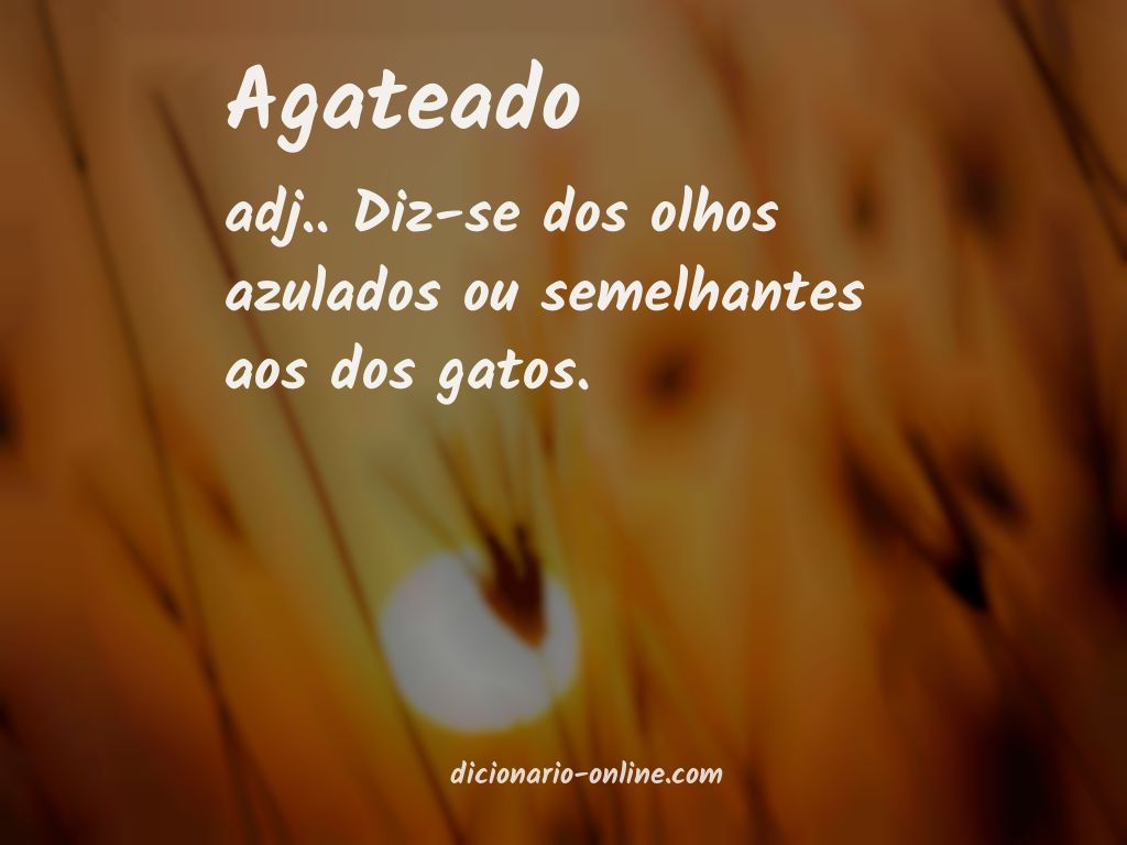 Significado de agateado