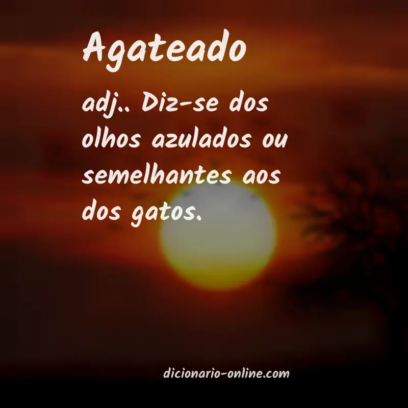 Significado de agateado
