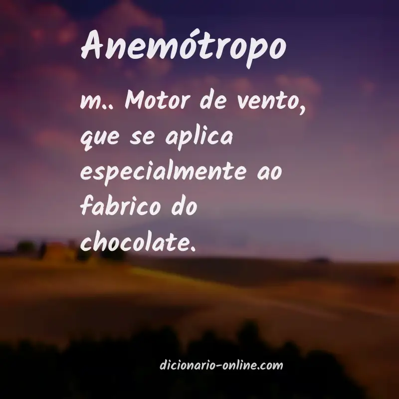Significado de anemótropo