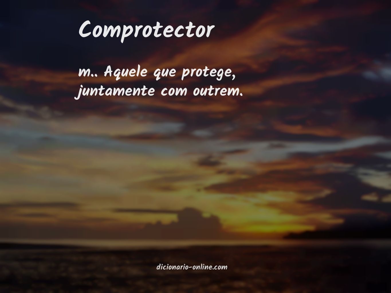 Significado de comprotector