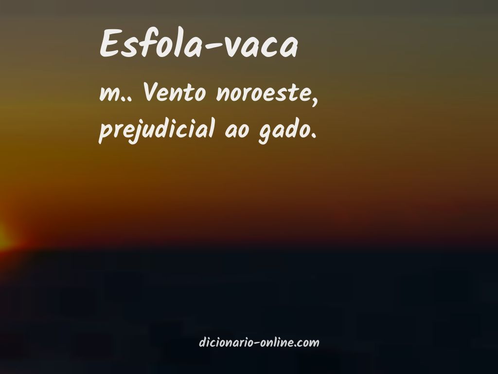 Significado de esfola-vaca