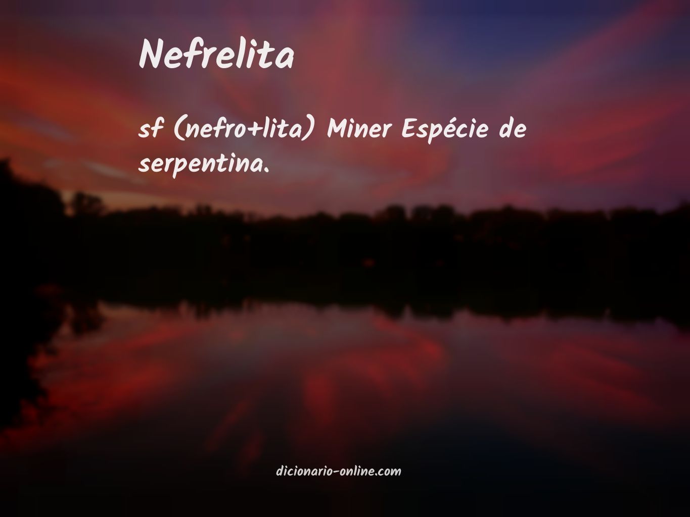 Significado de nefrelita