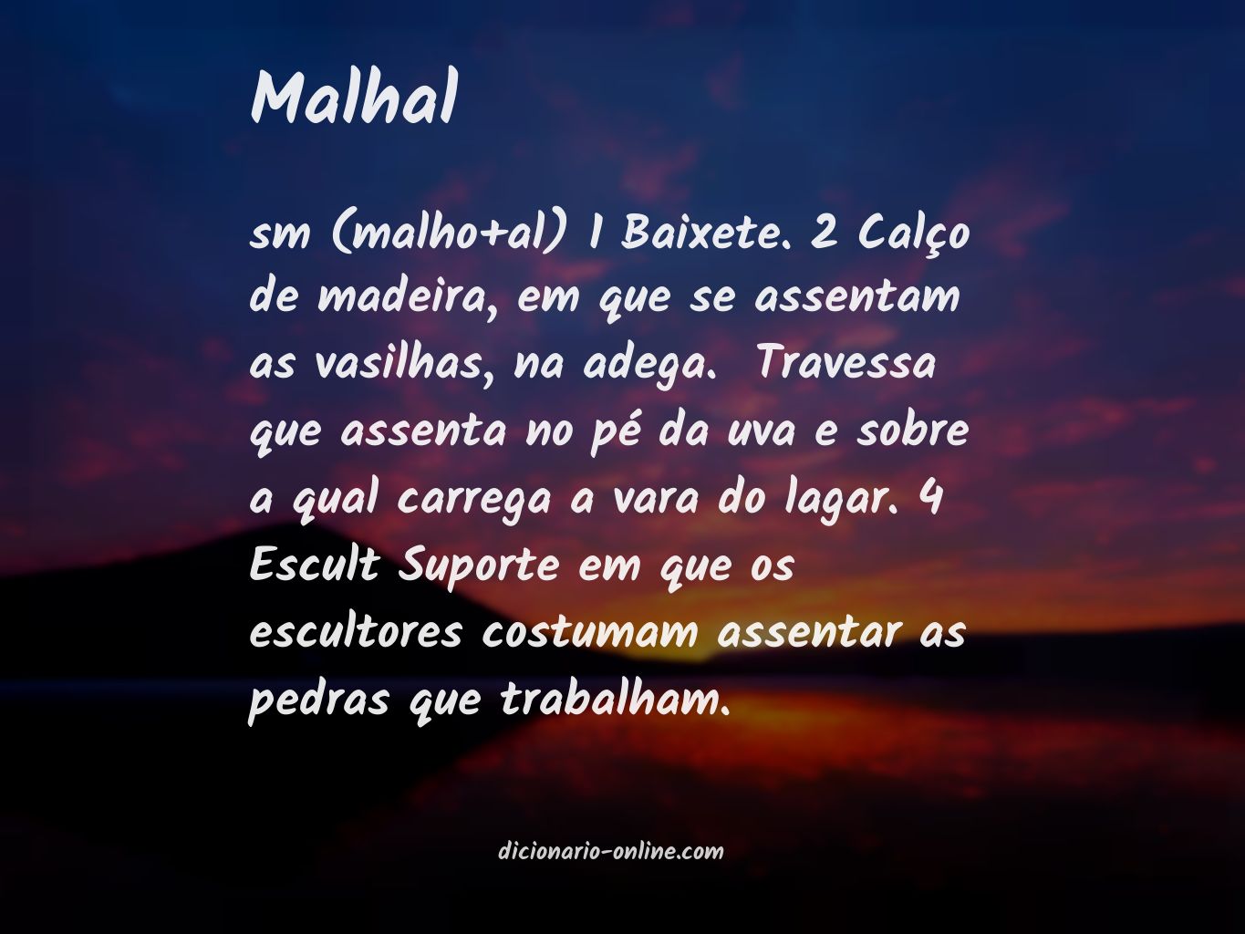 Significado de malhal