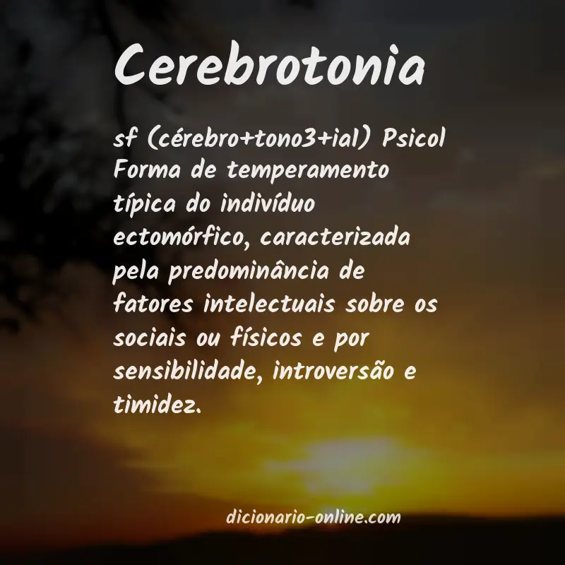Significado de cerebrotonia