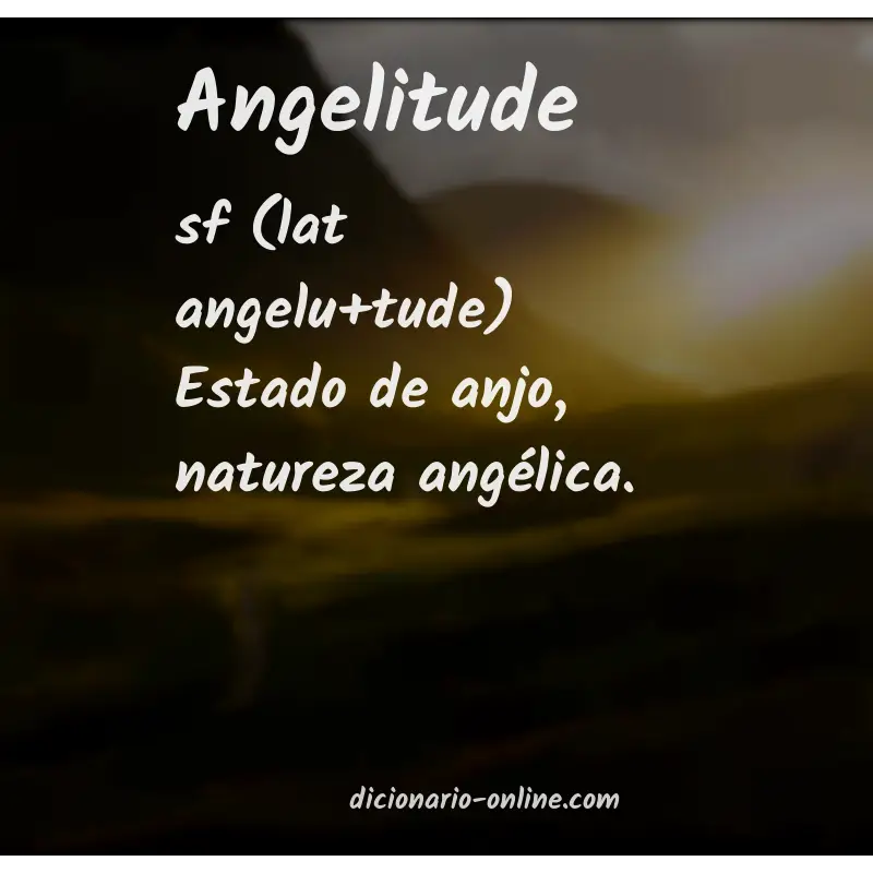 Significado de angelitude