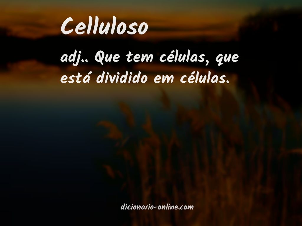 Significado de celluloso