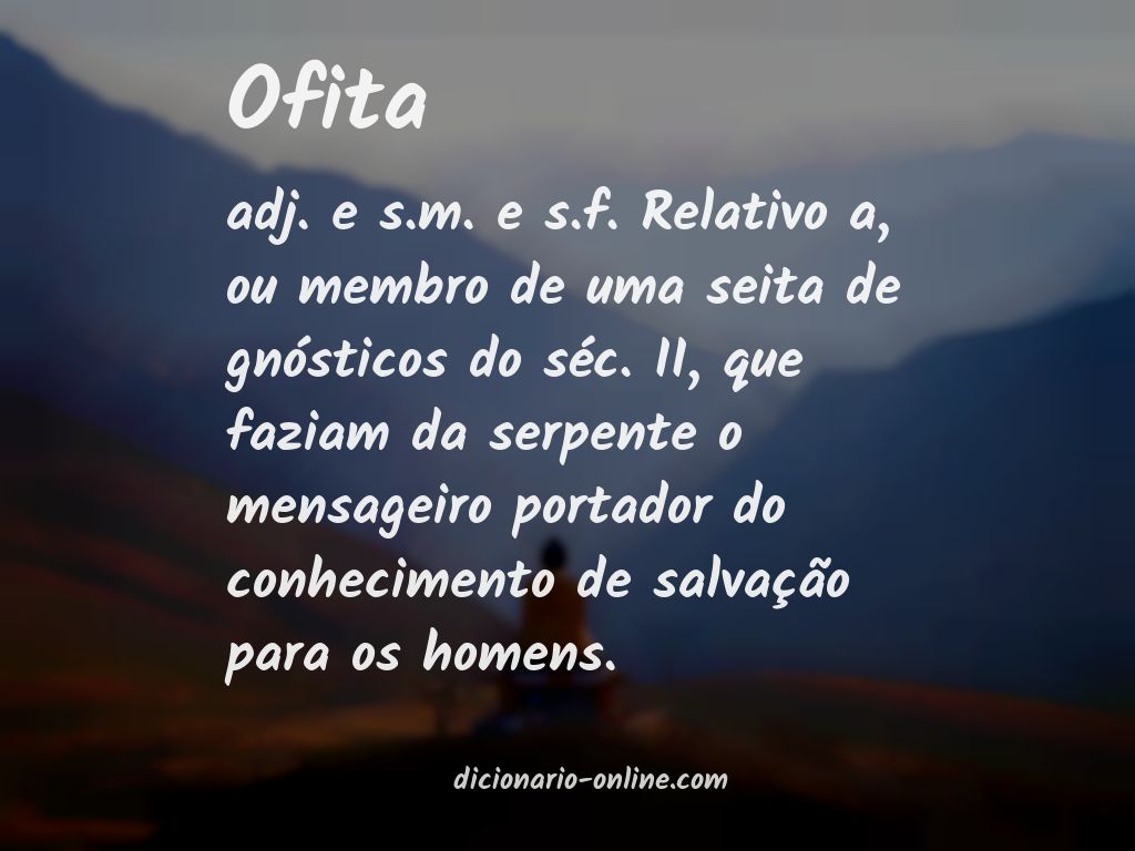 Significado de ofita