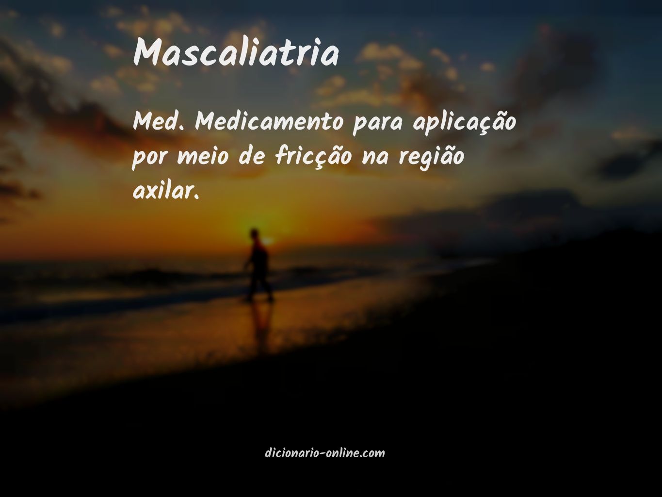 Significado de mascaliatria