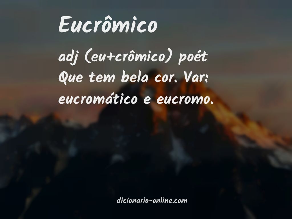 Significado de eucrômico