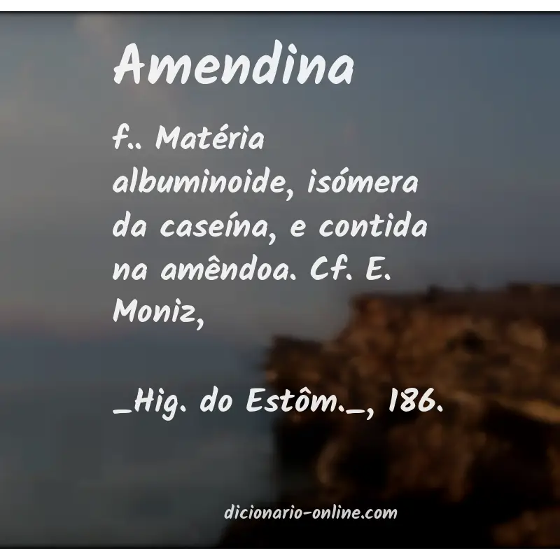 Significado de amendina