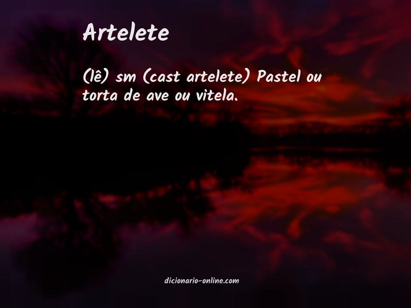 Significado de artelete