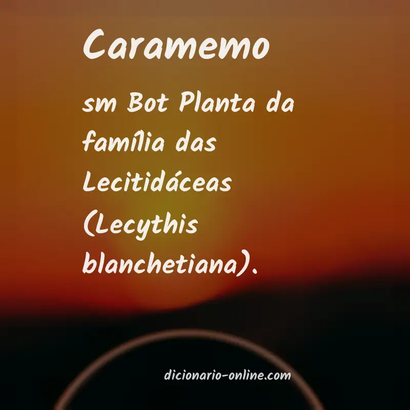 Significado de caramemo