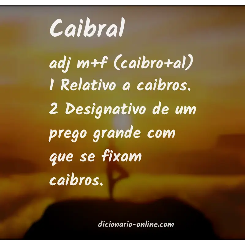 Significado de caibral