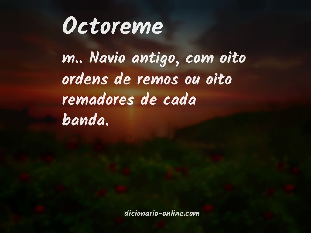 Significado de octoreme