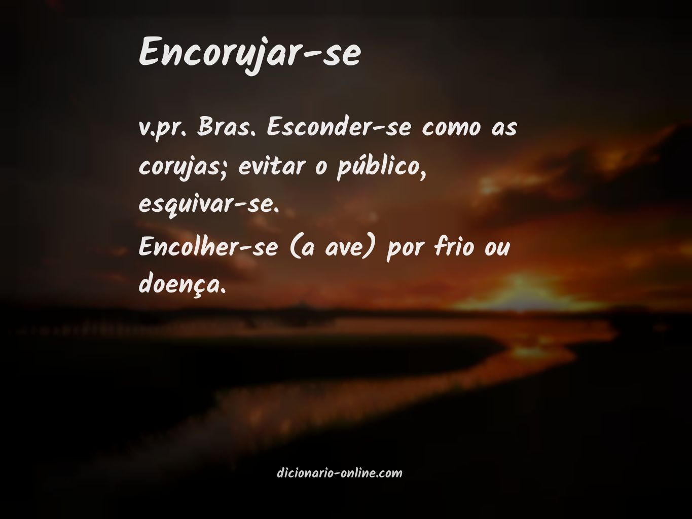 Significado de encorujar-se