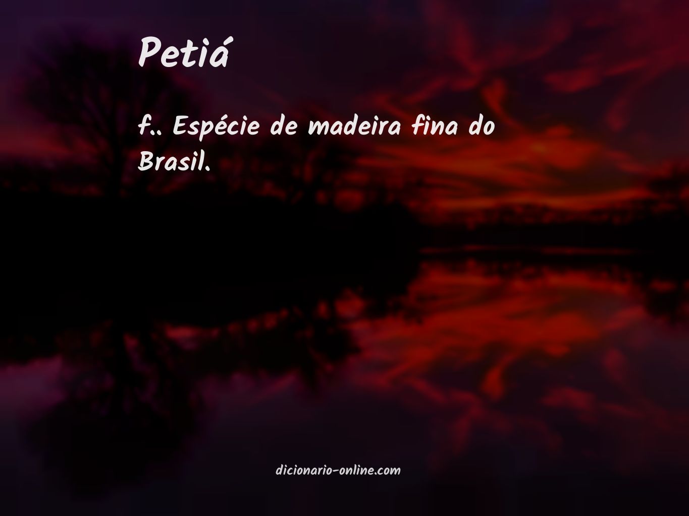 Significado de petiá