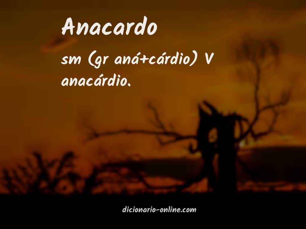 Significado de anacardo