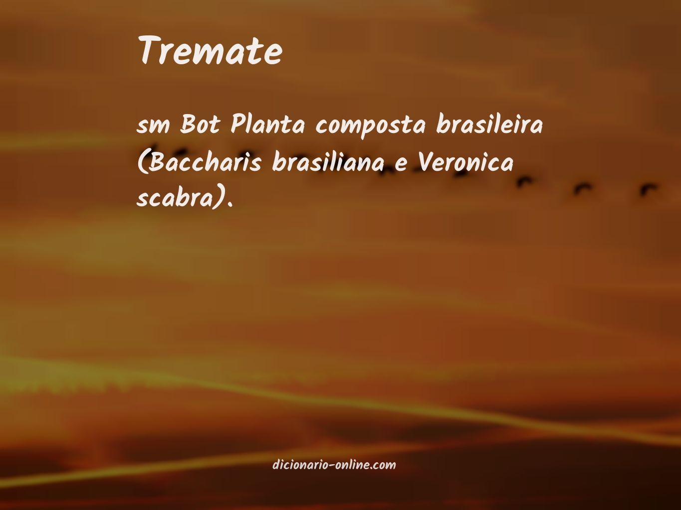 Significado de tremate