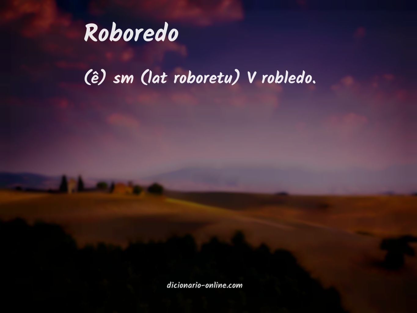 Significado de roboredo