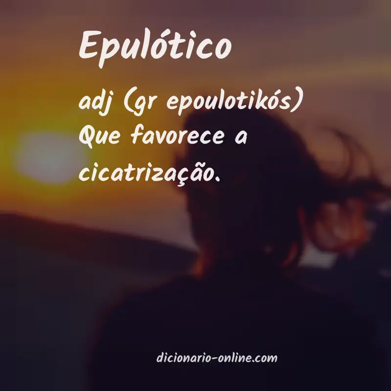 Significado de epulótico