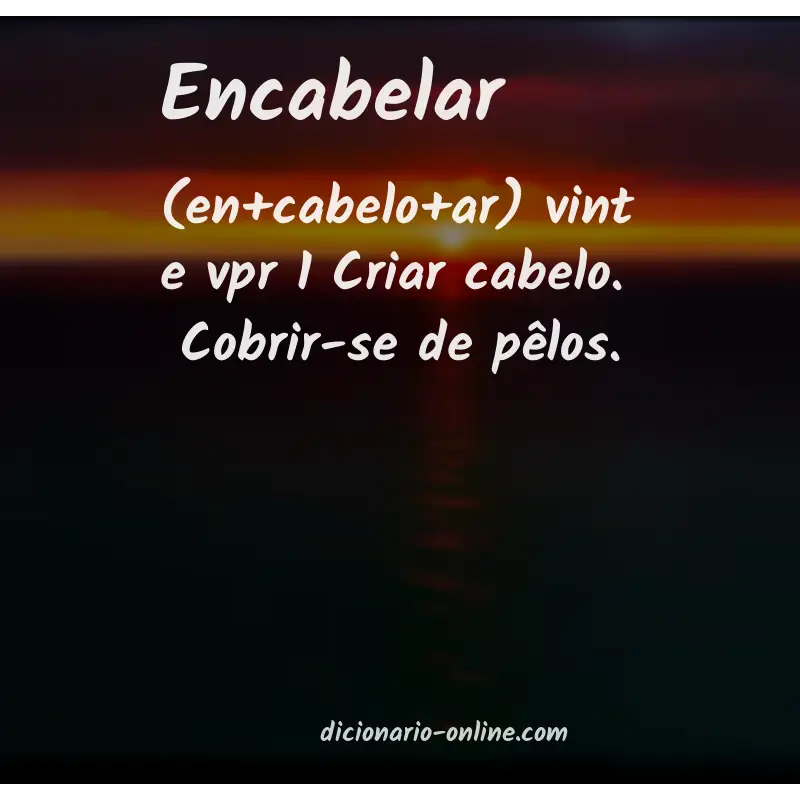 Significado de encabelar