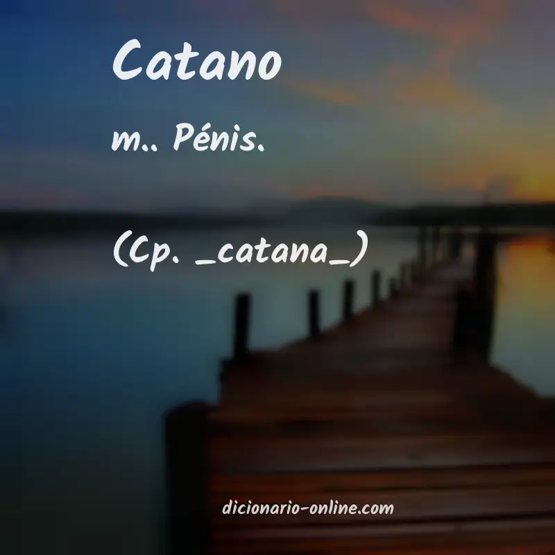 Significado de catano