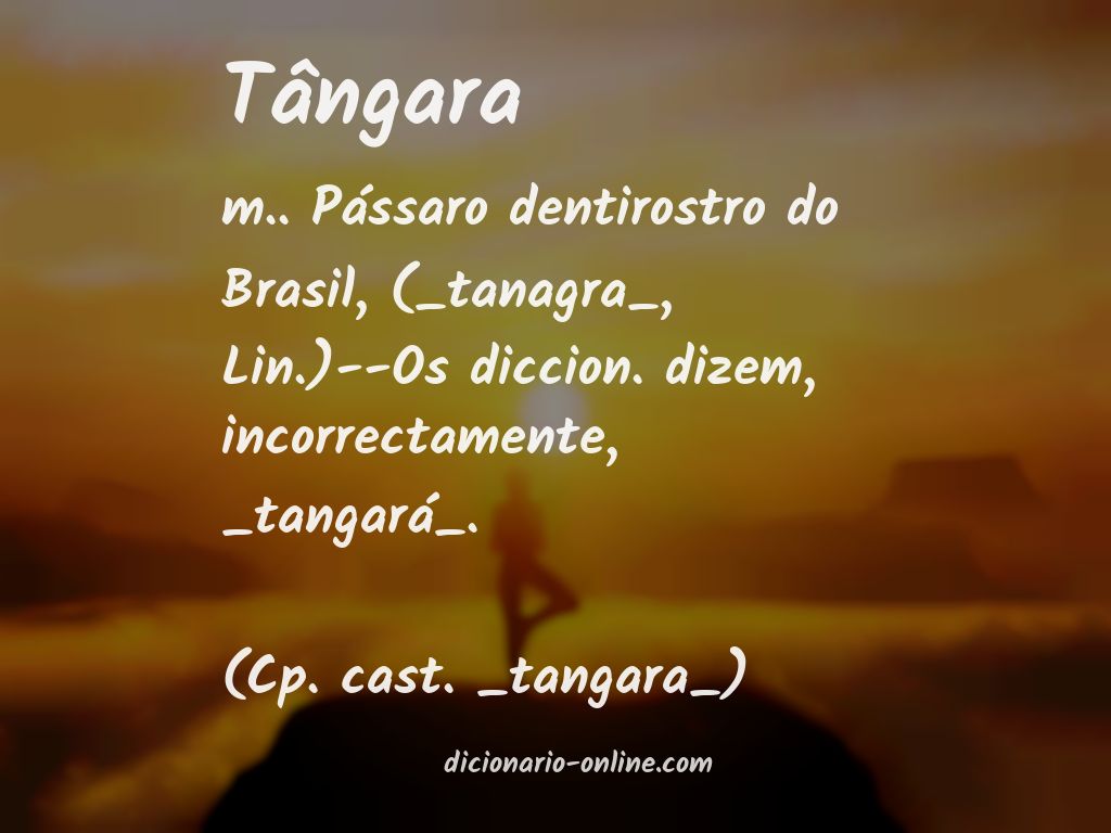 Significado de tângara