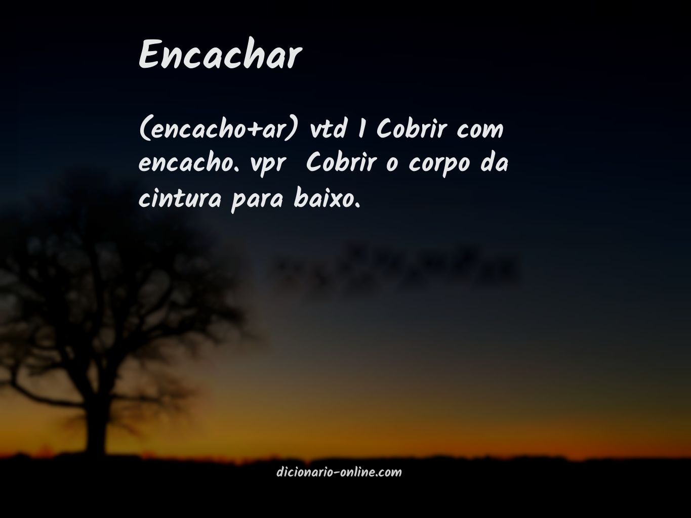 Significado de encachar