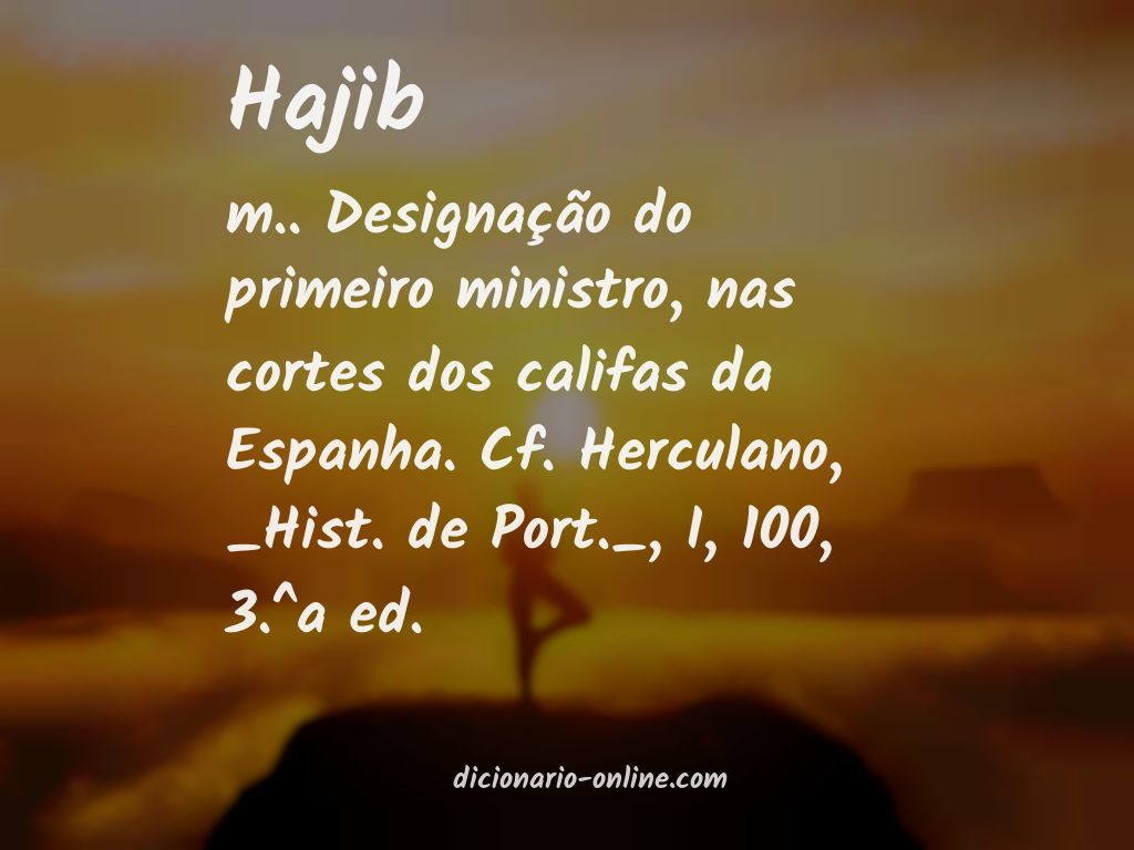 Significado de hajib