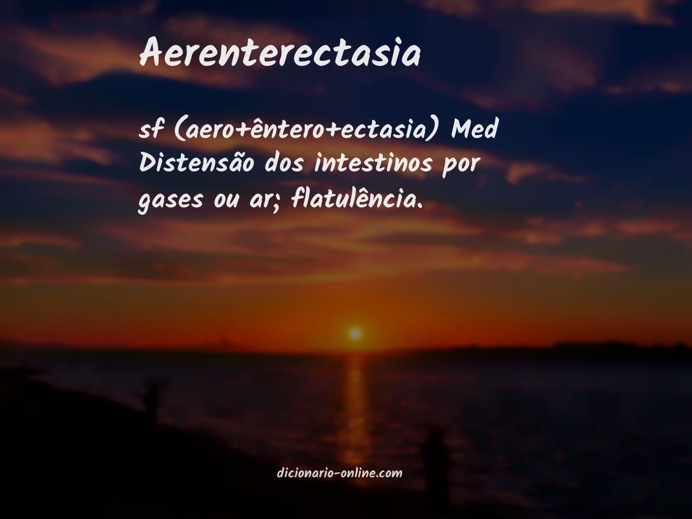 Significado de aerenterectasia