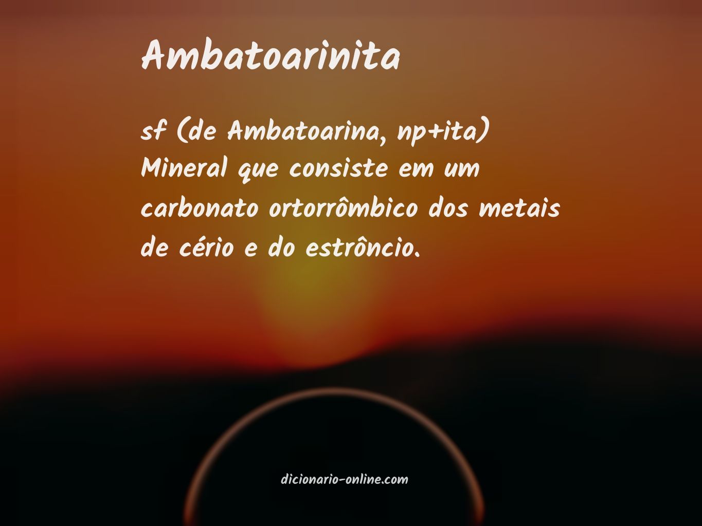 Significado de ambatoarinita