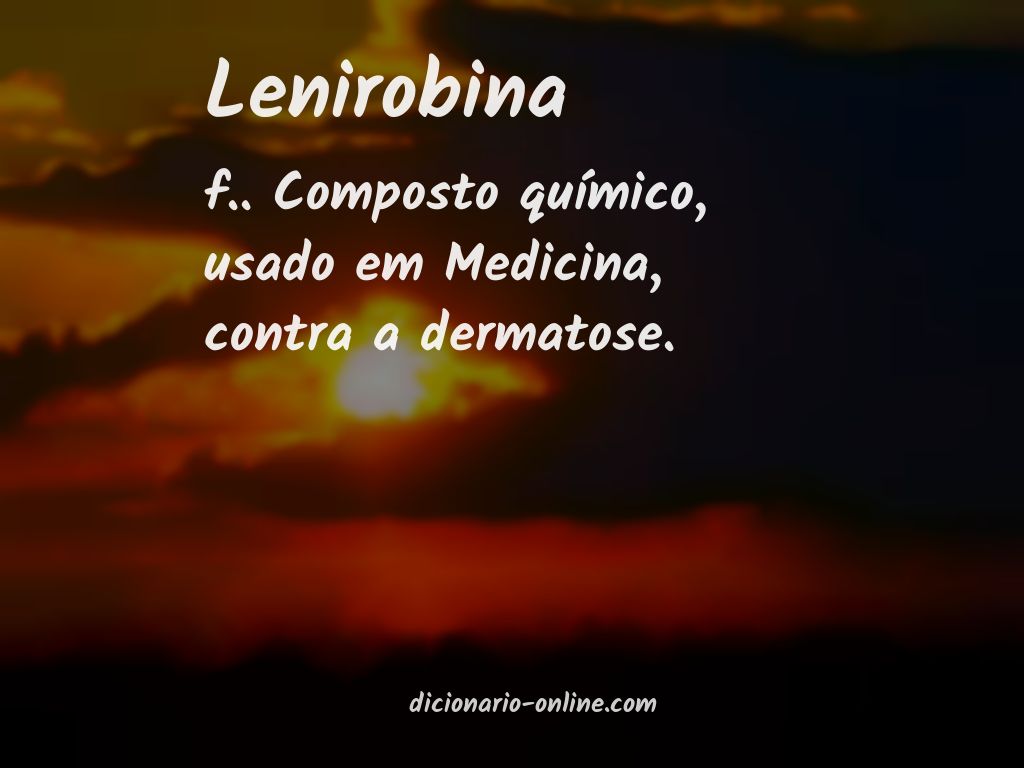 Significado de lenirobina