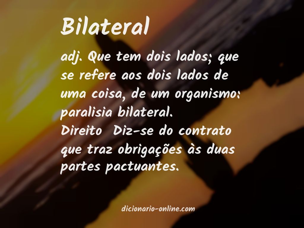 Significado de bilateral