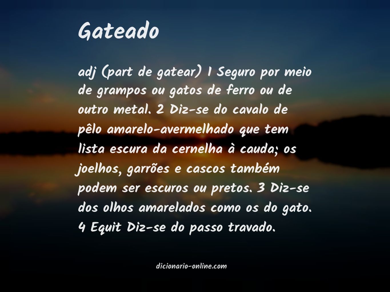 Significado de gateado