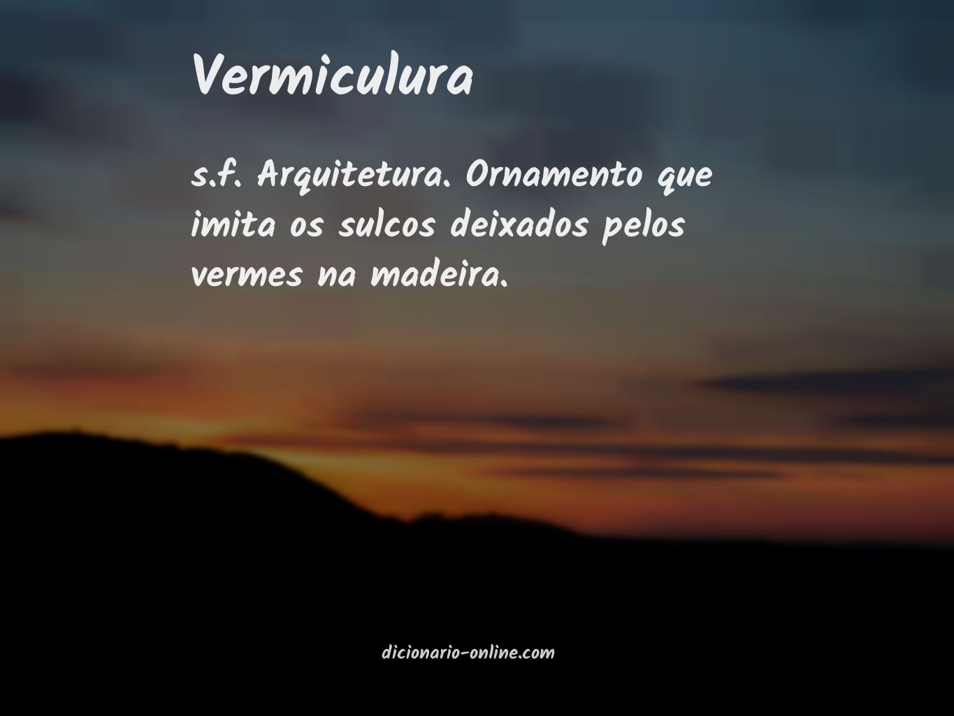 Significado de vermiculura