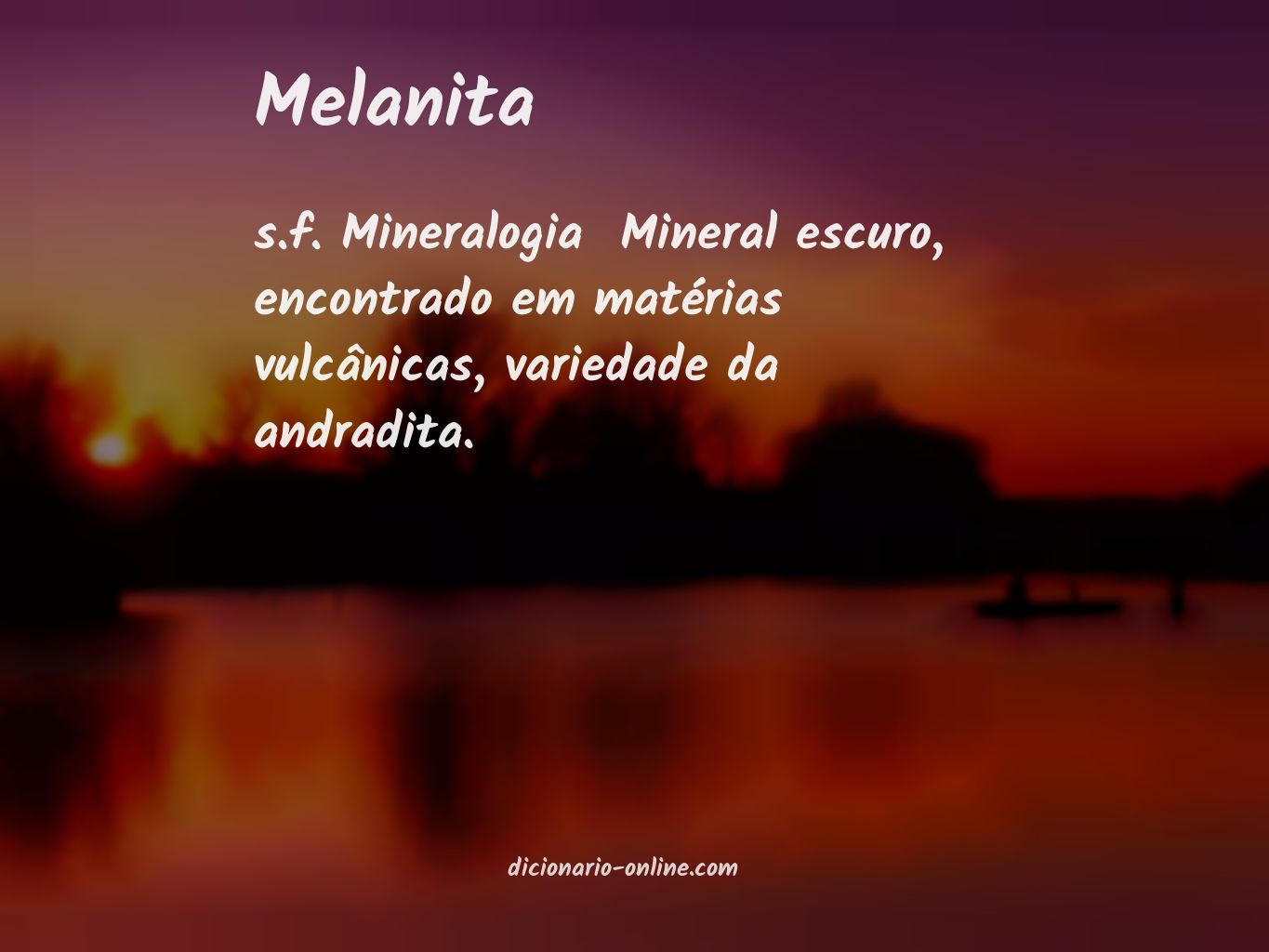 Significado de melanita